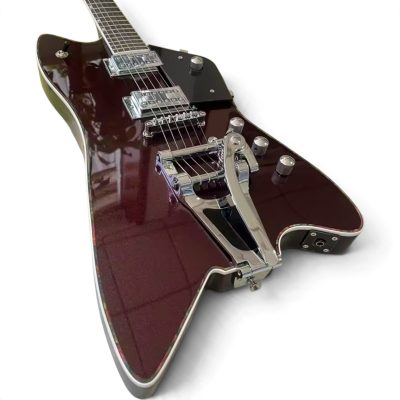 Custom Sovereign Jupiter Thunderbird Billy Bo Burgundy Guitar Bigsby Tremolo - Image 8