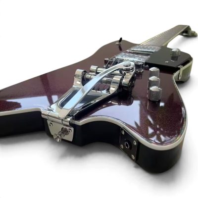 Custom Sovereign Jupiter Thunderbird Billy Bo Burgundy Guitar Bigsby Tremolo - Image 7