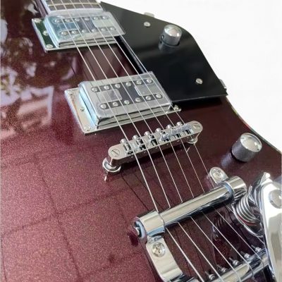 Custom Sovereign Jupiter Thunderbird Billy Bo Burgundy Guitar Bigsby Tremolo - Image 4
