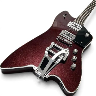 Custom Sovereign Jupiter Thunderbird Billy Bo Burgundy Guitar Bigsby Tremolo