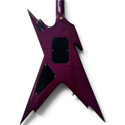 Custom Tempest Trans Royal Purple Burst Dimebag Razorback Flying V Floyd Rose Tremolo Guitar ML - Image 9