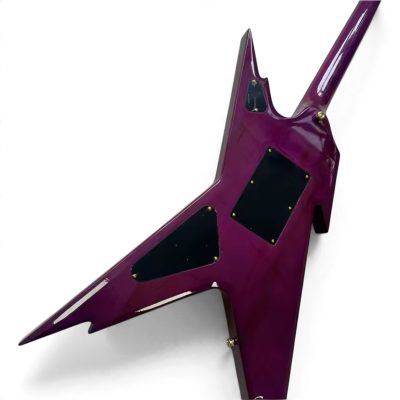 Custom Tempest Trans Royal Purple Burst Dimebag Razorback Flying V Floyd Rose Tremolo Guitar ML - Image 7