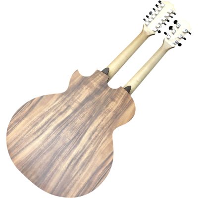 Custom Aurelius Double Neck Acoustic Guitar Koa Solid Spruce Top 6 String 12 String - Image 7