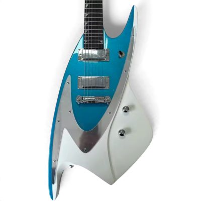 Custom Empire Todd 400 Black Metallic Blue White Shark Inlays Guitar