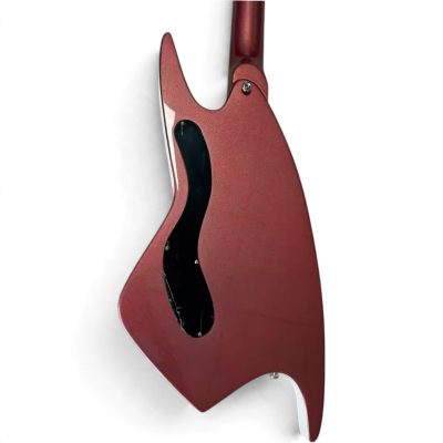 Custom Empire Todd 400 Black Metallic Burgundy White Shark Inlays Guitar - Image 8