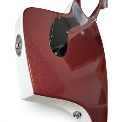 Custom Empire Todd 400 Black Metallic Burgundy White Shark Inlays Guitar - Image 6