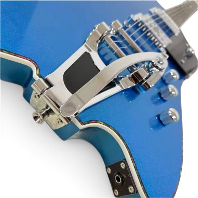 Custom Sovereign Jupiter Thunderbird Billy Bo Metallic Lake Blue Guitar Bigsby Tremolo - Image 6