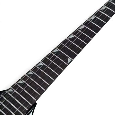 Custom Empire 400 Black Pink Magenta Shark Inlays Guitar - Image 7