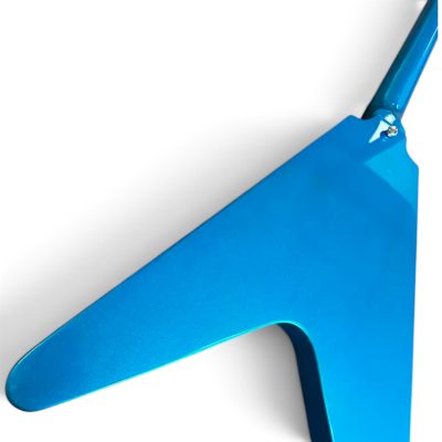 Custom Crown Flying V Jimi Hendrix Metallic Lake Pelham Blue Electric Guitar - Image 9