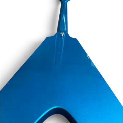 Custom Crown Flying V Jimi Hendrix Metallic Lake Pelham Blue Electric Guitar - Image 7