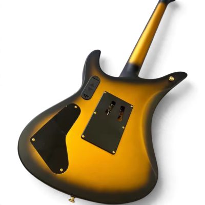 Custom Titan Synyster Gates Gold Burst Pinstripe Floyd Rose Tremolo Electric Guitar - Image 2