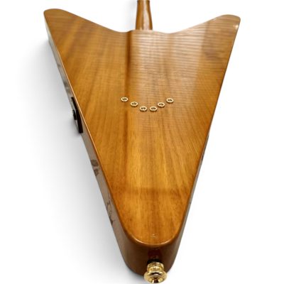 Custom Crown Richie Explorer Reverse Flying V Natural Finish Guitar - Image 9