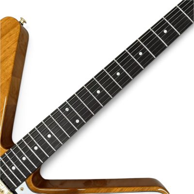 Custom Crown Richie Explorer Reverse Flying V Natural Finish Guitar - Image 4
