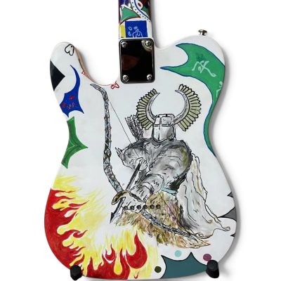Custom Regent Full Body Hand Painted Joker Bruce Finish Electric Guitar - Image 6