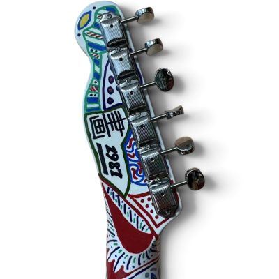 Custom Regent Full Body Hand Painted Joker Bruce Finish Electric Guitar - Image 5