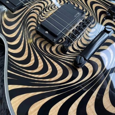 Custom Titan Wylde Grail Psychic Bullseye Rawtop Norse Rune Fretboard Inlays Electric Guitar - Image 4