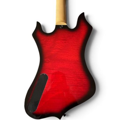 Custom Titan Explorer Red Black Nomad Norse Dragon Audio Wylde Rune Fretboard Inlays Electric Guitar - Image 5