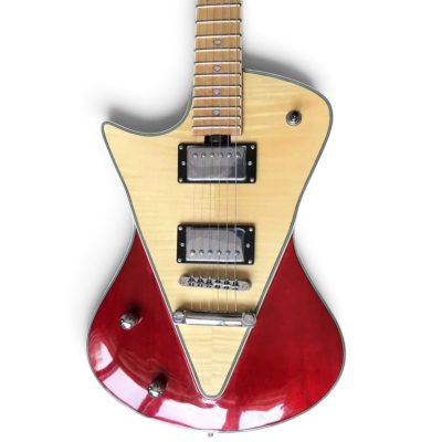 Custom Aether Armada Red Cream Finish Opaque Electric Guitar