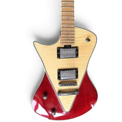Custom Aether Armada Red Cream Finish Opaque Electric Guitar - Image 2