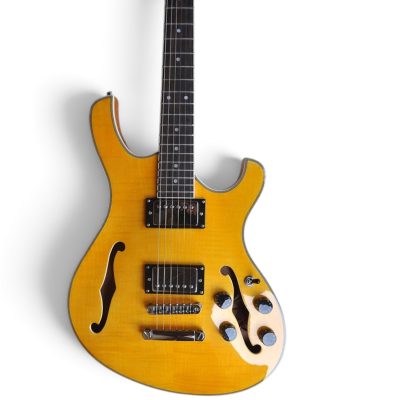 Custom Vesper Languedoc Region G2 Amber Flamed Maple Top Semi Hollow Electric Guitar