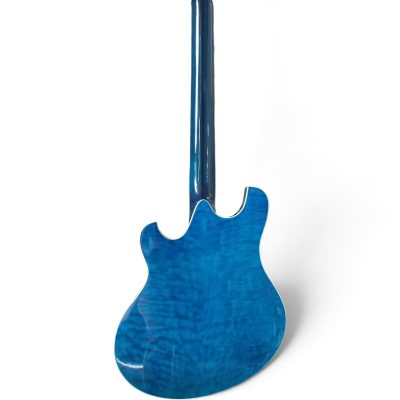 Custom Vesper Languedoc Region G2 Blue Quilted Maple Top Semi Hollow Electric Guitar - Image 3