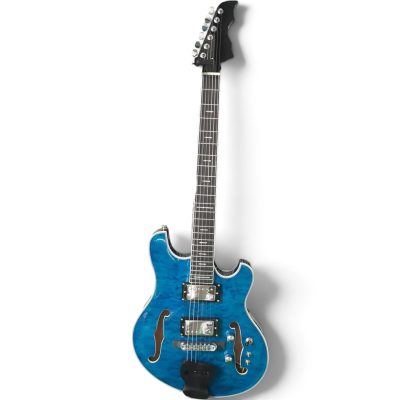 Custom Vesper Languedoc Region G2 Blue Quilted Maple Top Semi Hollow Electric Guitar - Image 2