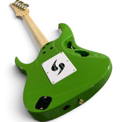 Custom Axis SVAI Utopia Green Finish Floyd Rose Tremolo Pia 6 String Electric Guitar - Image 7