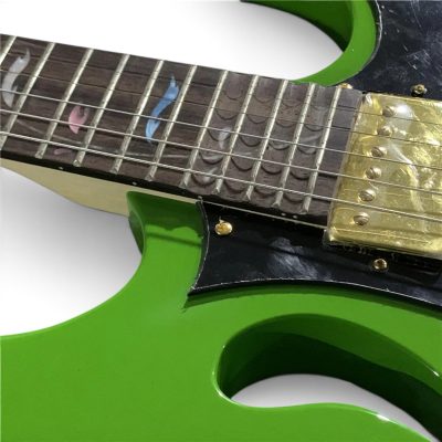Custom Axis SVAI Utopia Green Finish Floyd Rose Tremolo Pia 6 String Electric Guitar - Image 4