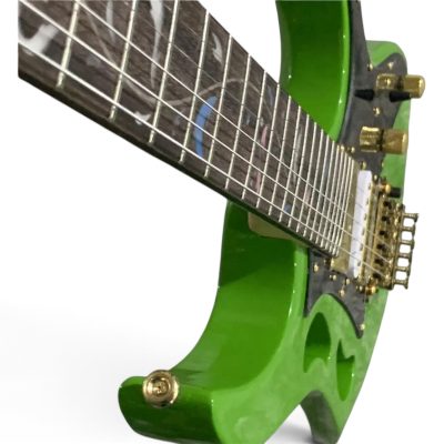 Custom Axis SVAI Utopia Green Finish Floyd Rose Tremolo Pia 6 String Electric Guitar - Image 3