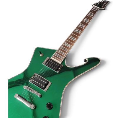Custom Axis Iceman Green Mirror Crystal IC420FM Electric Guitar - Image 4