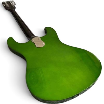 Custom Sapphire Ventures Green Quilted Maple Johnny Ramone Electric Guitar - Image 7