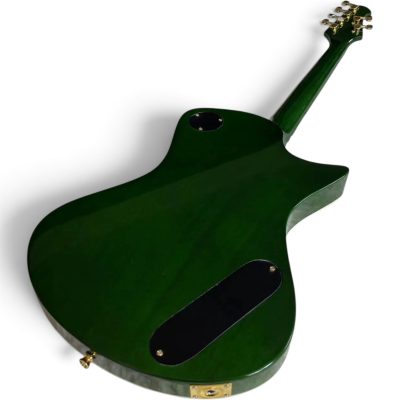 Custom Aether Armada Green Flame Cream Maple Finish Opaque Electric Guitar - Image 12