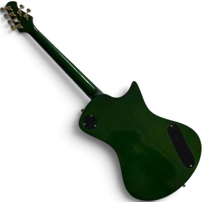 Custom Aether Armada Green Flame Cream Maple Finish Opaque Electric Guitar - Image 7