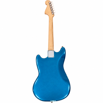 Custom Regent Mustang Cobain Metallic Lake Placid Blue Finish Pale Aqua Blue Stripes Electric Guitar - Image 8