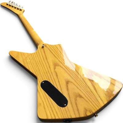 Custom Crown EX800C Clapton Cut Explorer Vintage Natural Korina Electric Guitar - Image 8