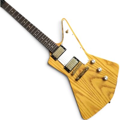 Custom Crown EX800C Clapton Cut Explorer Vintage Natural Korina Electric Guitar - Image 5