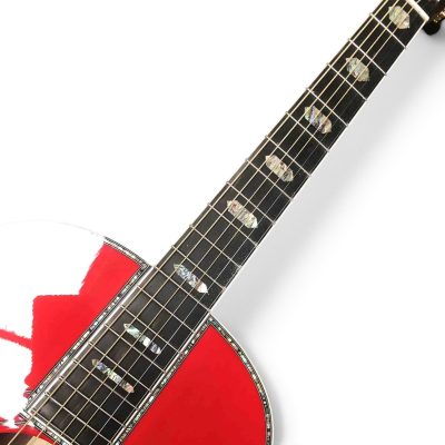 Custom Vertex Red Classical Solid Spruce Top Acoustic Guitar D45 - Image 4