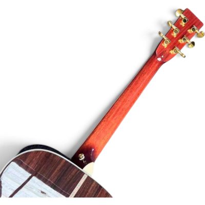 Custom Vertex Sunburst Abalone Koa Solid Spruce Top Acoustic Guitar D45 - Image 6
