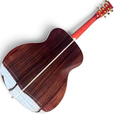 Custom Vertex Sunburst Abalone Koa Solid Spruce Top Acoustic Guitar D45 - Image 5