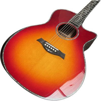Custom Emberline Auditorium Solid Sitka Spruce Sunburst PS14 Acoustic Guitar
