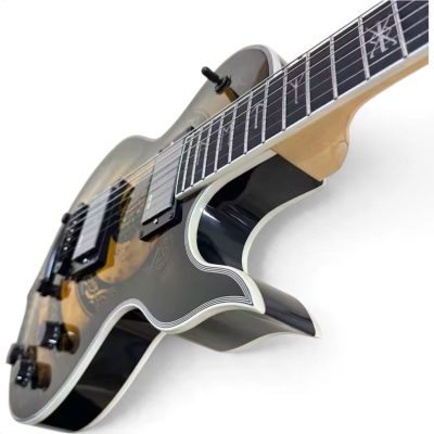 Custom Titan Natural Burst Audio Wylde Bullseye Buzzsaw Electric Guitar - Image 10