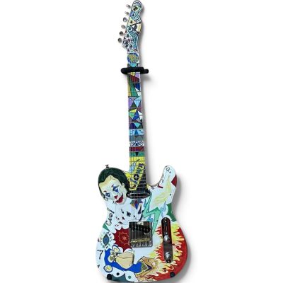 Custom Regent Hand Painted Joker Bruce Finish Electric Guitar