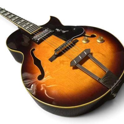 Custom Crown ES175 Vintage Sunburst Joe Pass Finish Semi Hollow Body Electric Guitar - Image 5