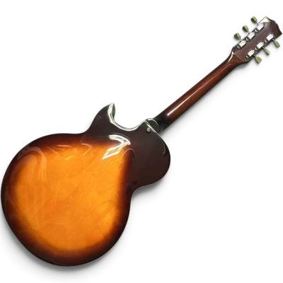 Custom Crown ES175 Vintage Sunburst Joe Pass Finish Semi Hollow Body Electric Guitar - Image 3