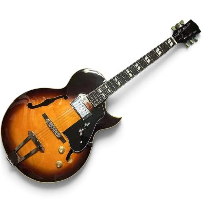 Custom Crown ES175 Vintage Sunburst Joe Pass Finish Semi Hollow Body Electric Guitar - Image 2