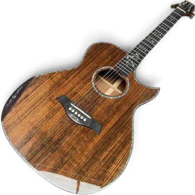 Custom Emberline Walnut Olive Wood Back And Sides Acoustic Guitar PS14 Auditorium - Image 3