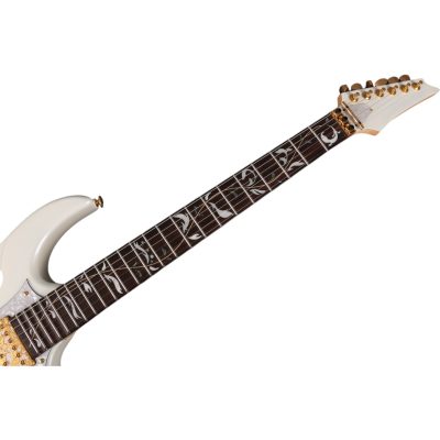 Custom Axis SVAI Utopia Stallion White Finish Floyd Rose Tremolo Pia 6 String Electric Guitar - Image 7