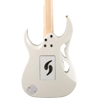 Custom Axis SVAI Utopia Stallion White Finish Floyd Rose Tremolo Pia 6 String Electric Guitar - Image 4