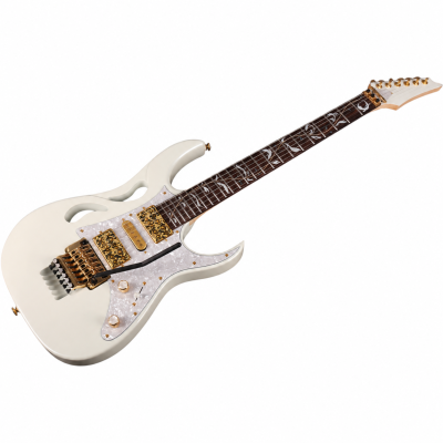 Custom Axis SVAI Utopia Stallion White Finish Floyd Rose Tremolo Pia 6 String Electric Guitar - Image 10