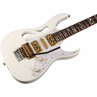 Custom Axis SVAI Utopia Stallion White Finish Floyd Rose Tremolo Pia 6 String Electric Guitar - Image 11